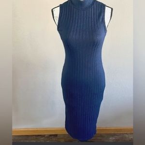 XS ribbed royal blue dress